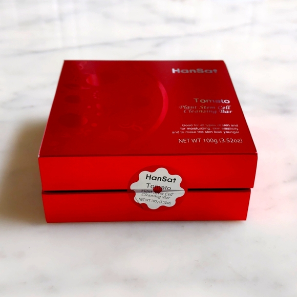 New HanSai Tomato Plant Stem Cell Cleansing Bar NET WT 100g (3.52oz). - Picture 2 of 3